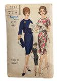 Vogue 5311 Vintage 1960s dress pattern Bust 36 inches