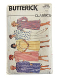 Butterick 3599 vintage 1980s maternity dress, pants and top sewing pattern. Bust 34 inches.