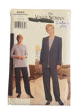 The Vogue Woman 9522 vintage 1990s jacket, top and pants sewing pattern Bust 36, 38, 40 inches