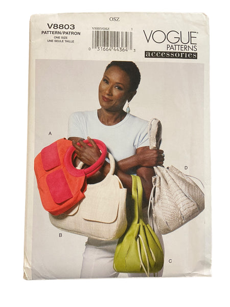 Vogue V8803 vintage 2000s bags sewing pattern