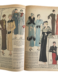 Mon Ouvrage 1 Octobre 1930 vintage French craft magazine with knitting pattern for the fluffy house jacket on the cover