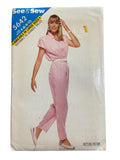 Butterick 5642 vintage 1980s jumpsuit sewing pattern. Bust 30.5, 31.5, 32.5 inches