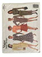 Vogue 2967 Vogue’s basic design top and skirt sewing pattern. Bust 34, 36, 38 inches