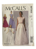 McCall’s M7355 vintage 2000s David Tutera special occasion top and skirts sewing pattern. Bust 30.5, 31.5, 32.5, 34, 36 inches