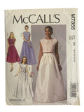 McCall’s M7355 vintage 2000s David Tutera special occasion top and skirts sewing pattern. Bust 30.5, 31.5, 32.5, 34, 36 inches