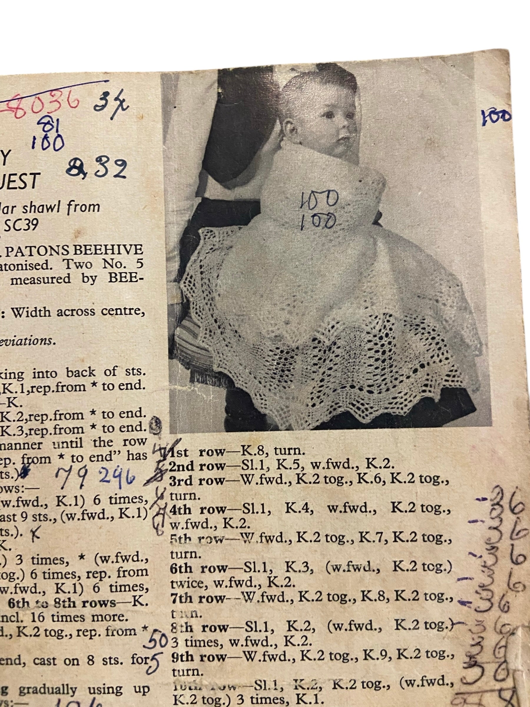 Vintage 1950s or 1960s First Woollies by stitch craft knitting pattern book for babies 6 months and under