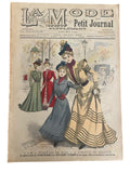 La Mode du Petit Journal 30 October 1898 French women’s magazine with a sewing pattern for a city bodice included