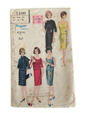 Vintage 1960s Vogue 5400 two piece dress sewing pattern Bust 36 inches