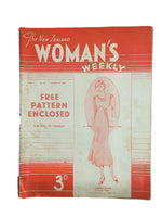 New Zealand Woman’s Weekly  March 29 1934 with a sewing pattern, unused, factory folded, frocks bust 33 inches