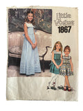 Vogue 1867 Little Vogue vintage 1970s child's dress sewing pattern. Size 8 breast 27 inches