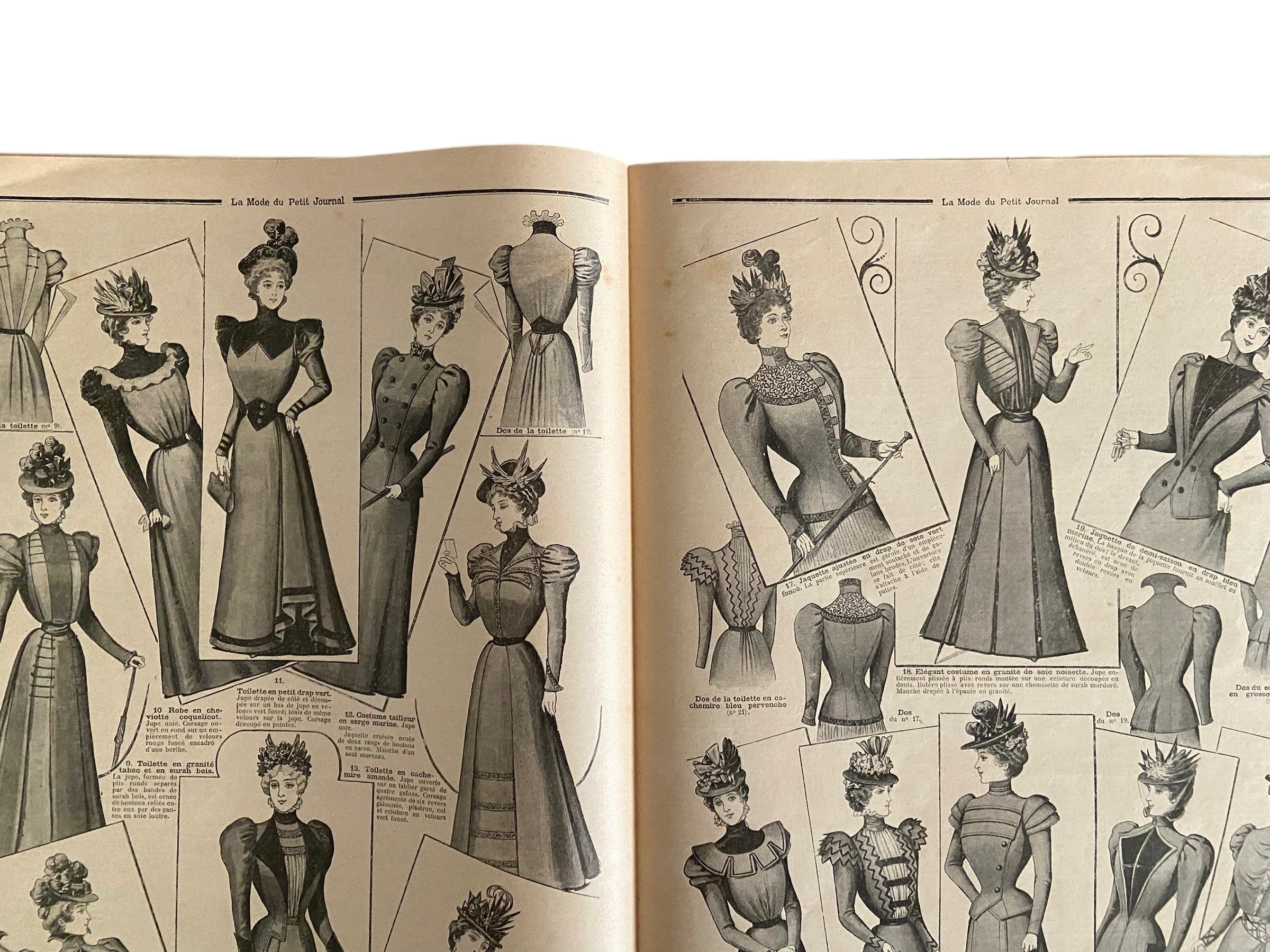 La Mode du Petit Journal 22 Aout 1897 French women’s magazine with a sewing pattern for a child’s jacket included