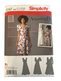 Simplicity 2247 amazing fit dress sewing pattern from the 2000s Bust 42, 44, 46, 48, 50 inches