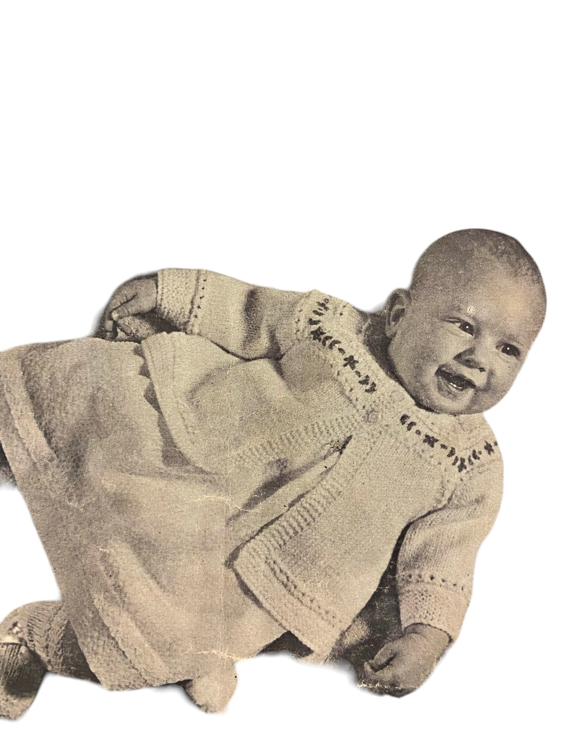 Vintage 1950s or 1960s First Woollies by stitch craft knitting pattern book for babies 6 months and under