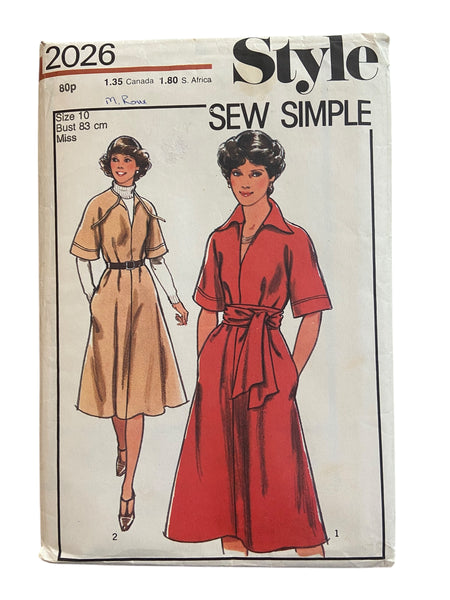 Style 2026 vintage 1970s dress sewing pattern Bust 32.5 inches