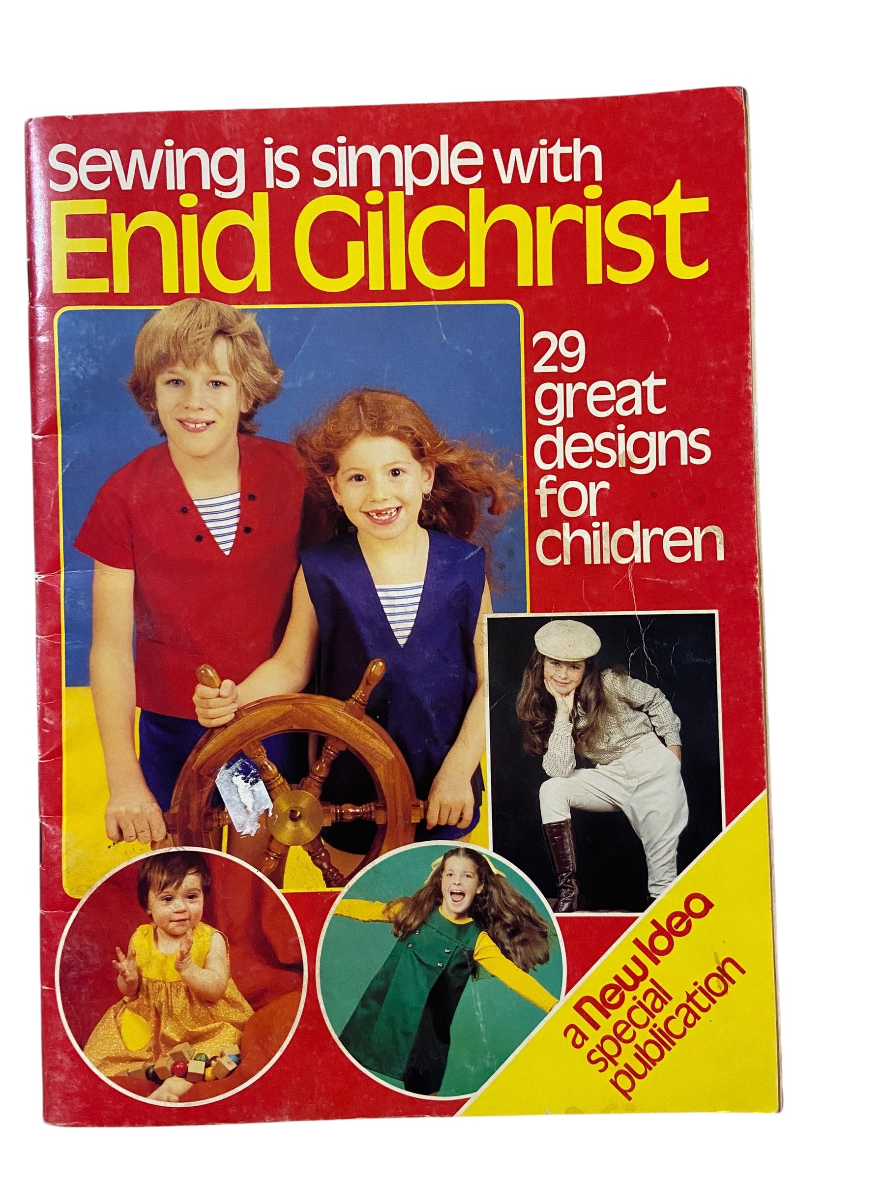 Sewing is Simple with Enid Gilchrist’s children’s garments pattern book 1970s or 1980s, contains many draftable patterns