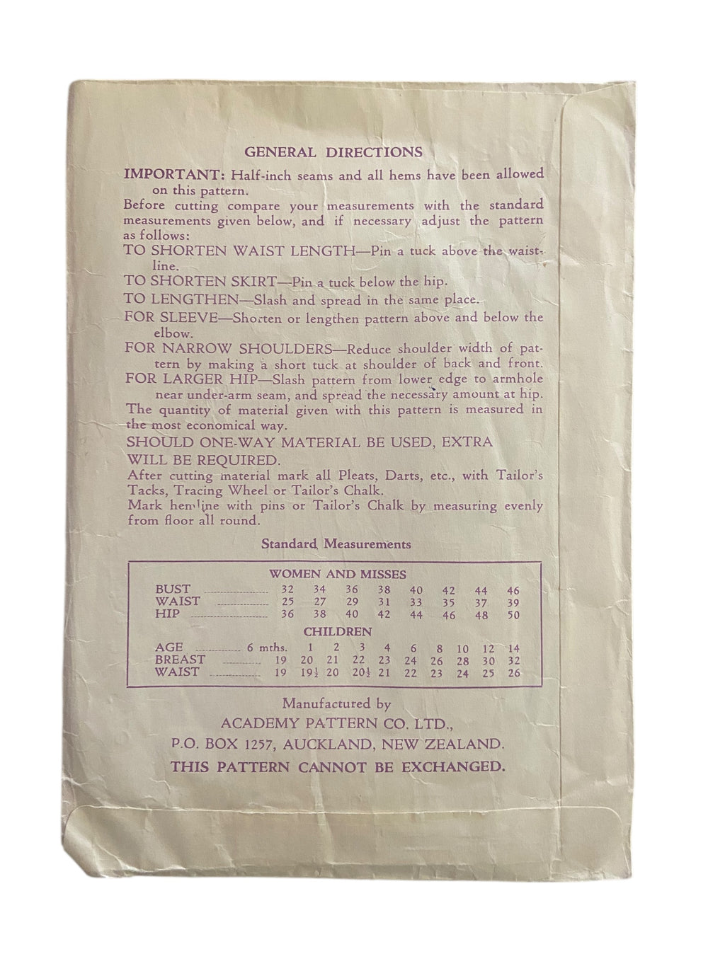 Academy 4366 vintage 1950s child's blazer sewing pattern 24 inch chest