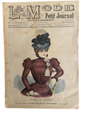 La Mode du Petit Journal 26 Septembre 1897 French women’s magazine with a sewing pattern for a leg of mutton sleeve included