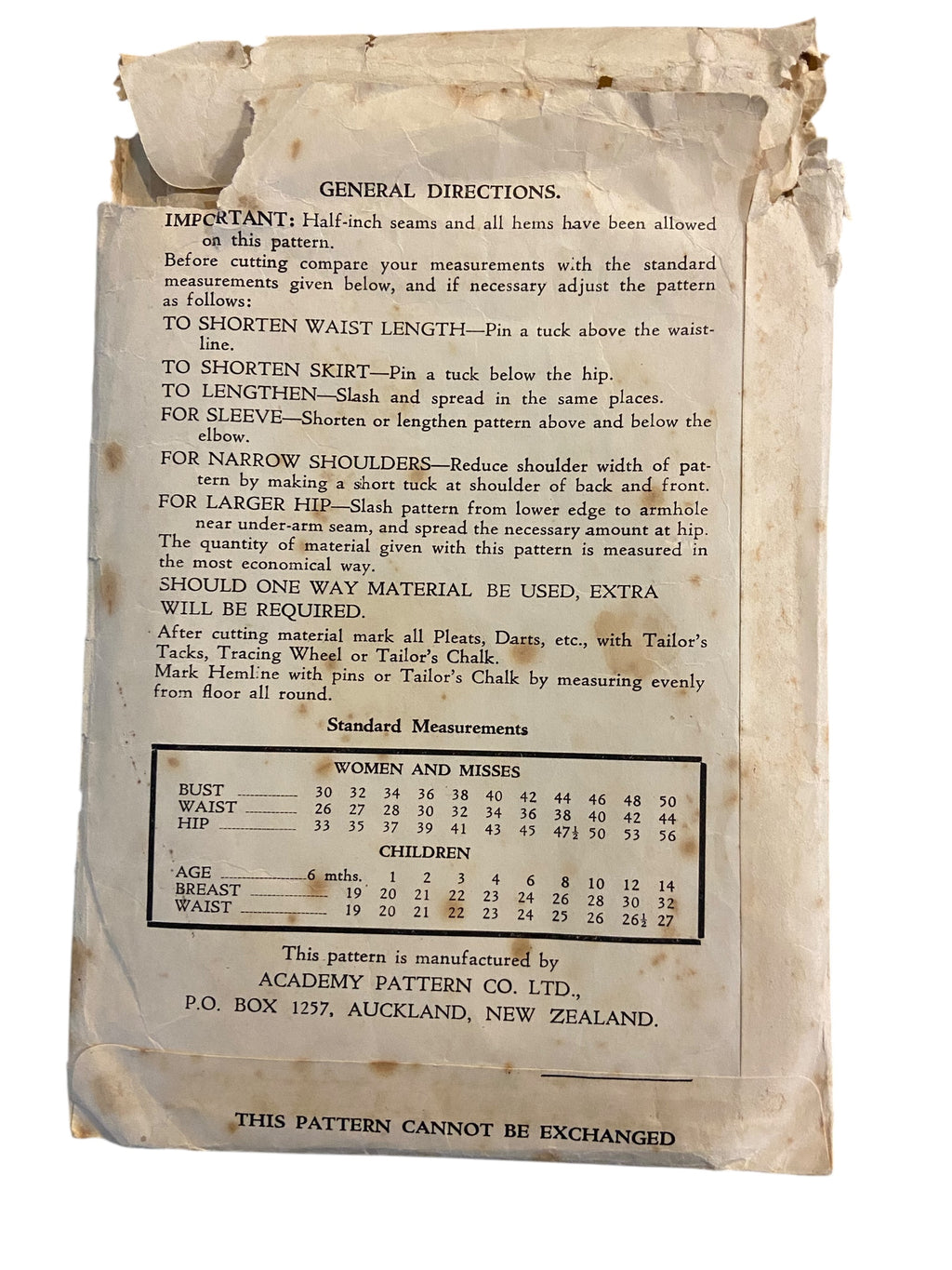 Academy 2766 vintage 1950s skirt sewing pattern. Waist 26 inches, hip 35 inches