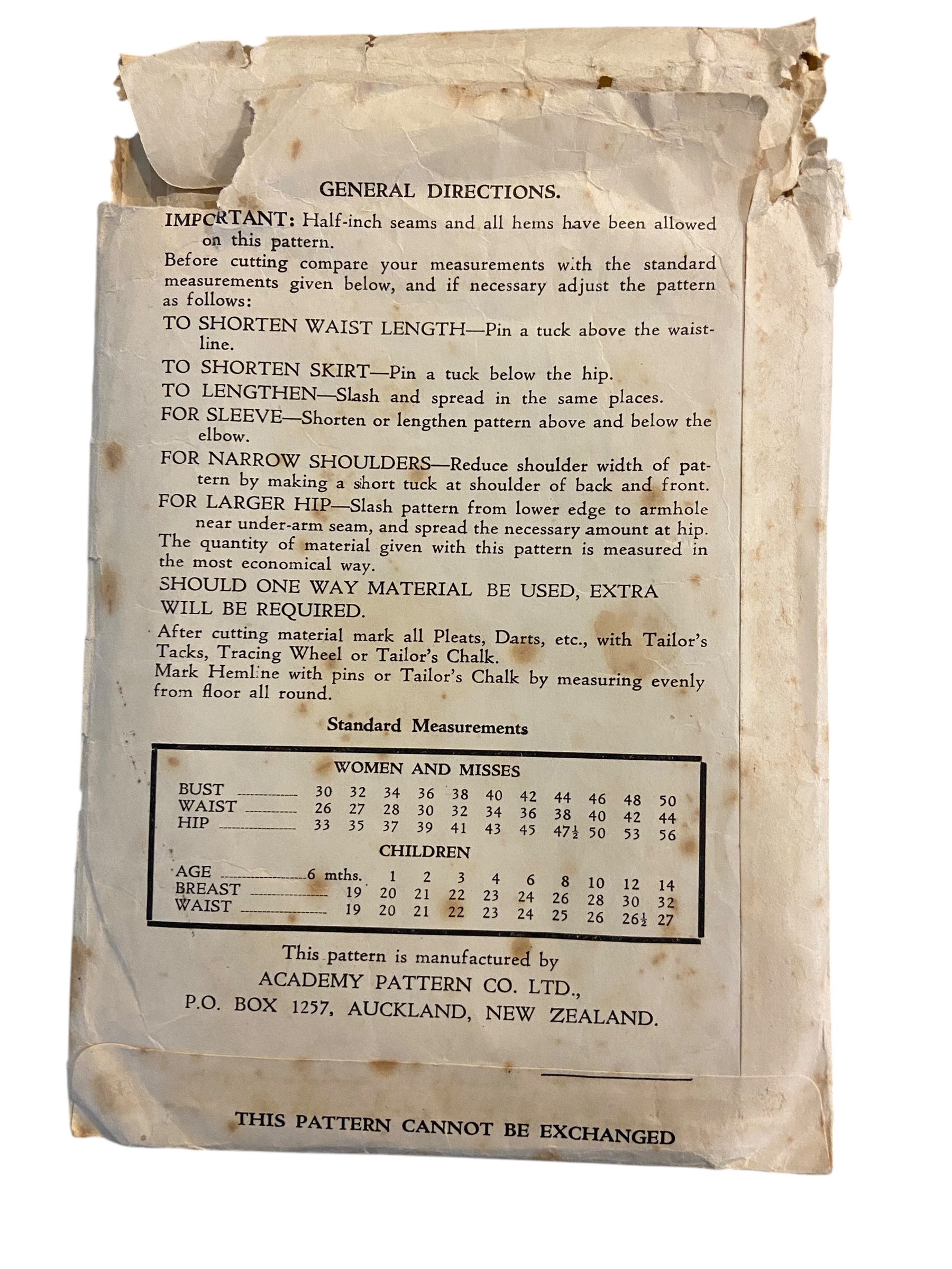 Academy 2766 vintage 1950s skirt sewing pattern. Waist 26 inches, hip 35 inches