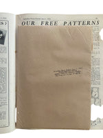Australian home journal June 1st 1932 with four sewing patterns, unused, factory folded, three frocks bust 36 inches, child’s frock age 4 year