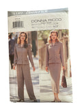Butterick 4189 vintage 1990s top, pants and skirt sewing pattern. Bust 30.5, 31.5, 32.5 inches