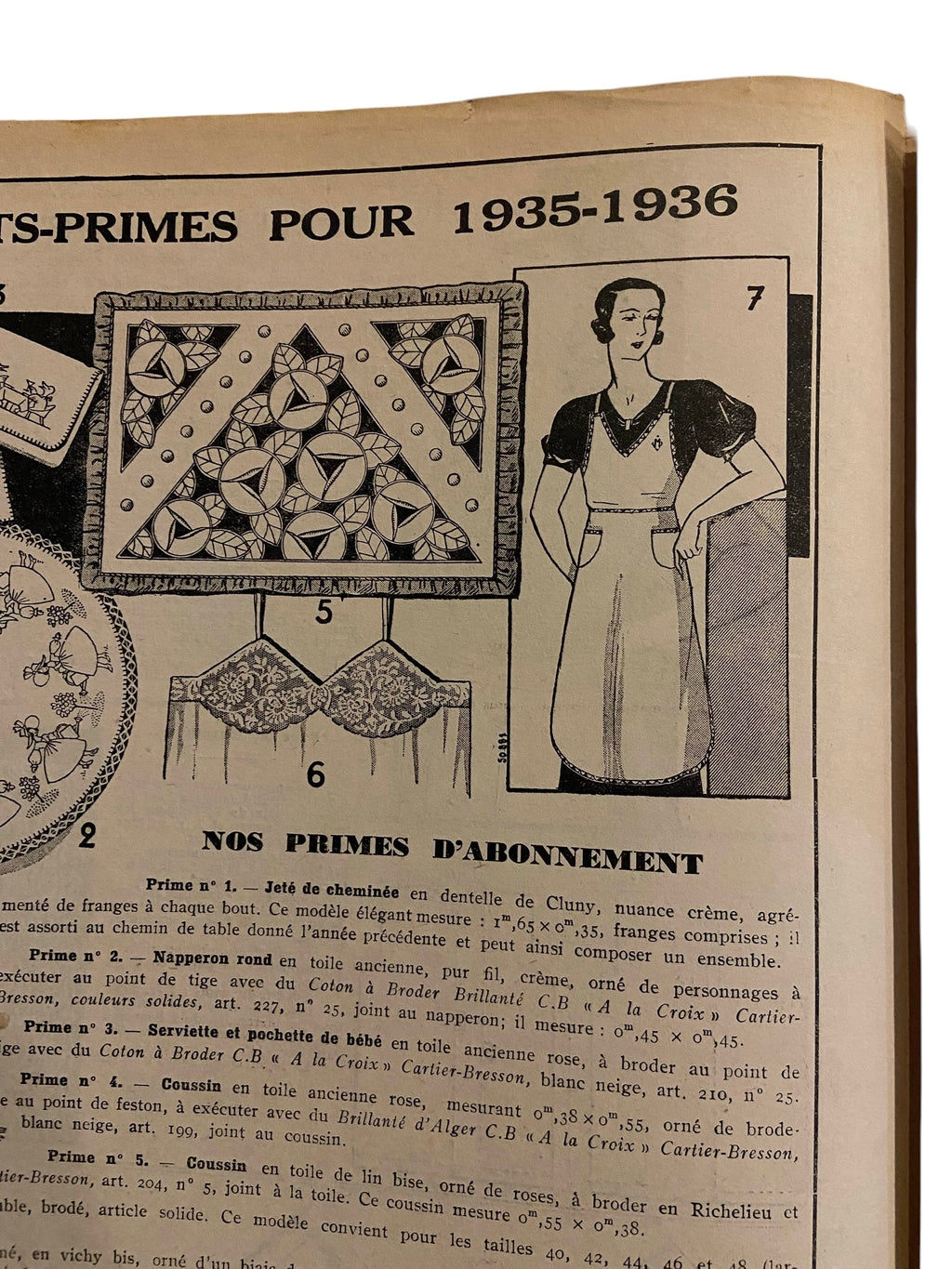 Mon Ouvrage 1 October 1935 includes  knitting pattern for the dress on the front cover and a man’s singlet (vest)