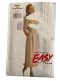 Vogue 8897 vintage 1990s  dress sewing pattern. Bust 40, 42, 44 inches