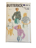 Butterick 3936 vintage 1980s pussy bow blouse sewing pattern. Bust 38 inches