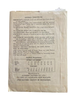 Academy 3417 vintage 1950s infant’s romper sewing pattern 1 year 20 inch chest