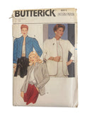 Butterick 6311 vintage 1980s jacket sewing pattern. Bust 36 inches