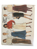 Vogue Basic Design 1247 vintage 1980s skirt sewing pattern. Waist 26.5, 28, 30 inches