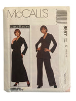 McCall's 8557 Lida Baday dress,tunic and pants sewing pattern from the 2000s. Bust 32.5, 34, 36 inches.