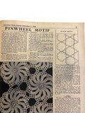 Australian home journal September 2nd 1946 with three sewing patterns, unused, factory folded, two women’s dresses (36 inch bust) and child’s frock age 8 years