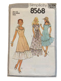 Simplicity 8568 vintage 1970s dress sewing pattern