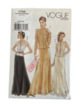 Vogue 7798 vintage 2000s  skirt, camisole and top sewing pattern. Bust 42, 44, 46 inches
