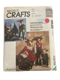 McCall’s 4532 vintage 1980s Christmas Craft reindeer dolls and clothes sewing pattern