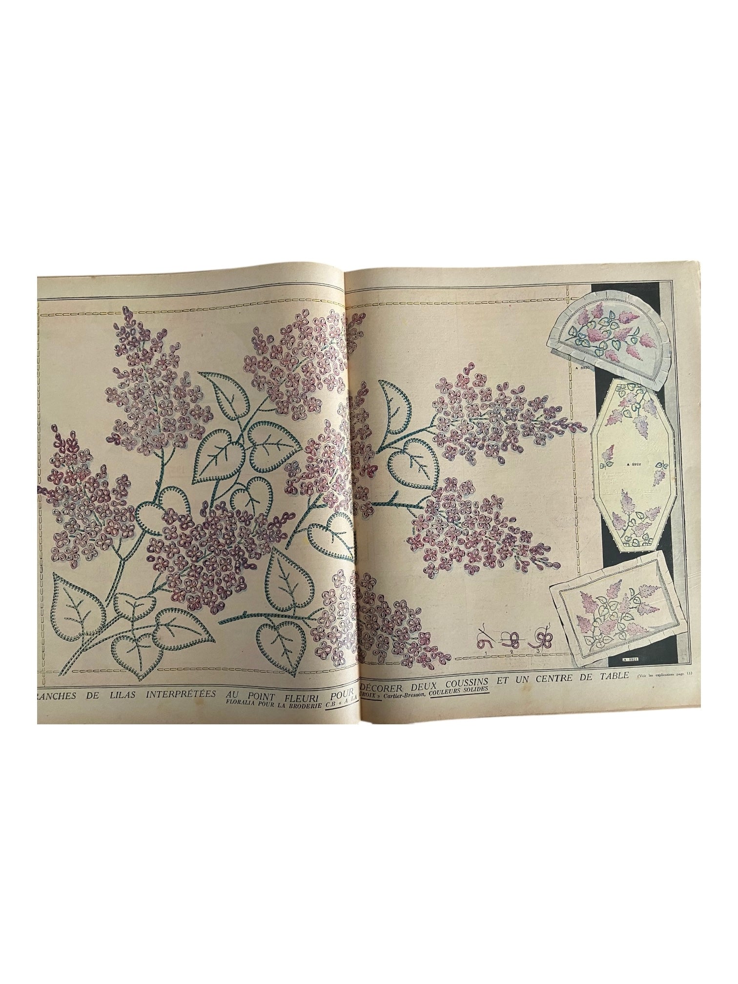 Mon Ouvrage 1 Octobre 1936 vintage French craft magazine with crochet patterns for a pegnoir, a golf jumper and a baby’s hat