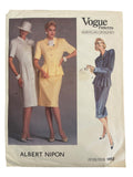 Vogue 1862 vintage 1980s Vogue American Designer Albert Nipon dress, top and skirt sewing pattern Bust 36 inches.