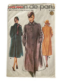 Marie Claire Patron de Paris 9001 vintage 1980s overcoat sewing pattern. FRENCH LANGUAGE INSTRUCTIONS. Bust 38, 40, 42 inches
