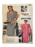 Vogue Career 2028 vintage 1980s Albert Nipon executive dress sewing pattern Bust 30.5, 31.5, 32.5 inches