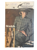 Simplicity 6580 vintage 1980s jacket and skirt suit sewing pattern