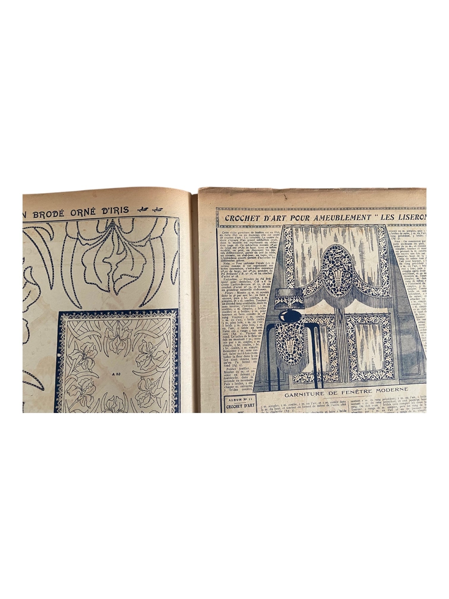 Mon Ouvrage 1 Septembre 1928 vintage French craft magazine with knitting pattern for the sports vest and jumper on the cover