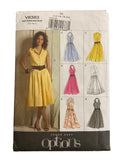 Vogue v8383 vintage 2000s dress sewing pattern. Bust 36, 38, 40, 42 inches