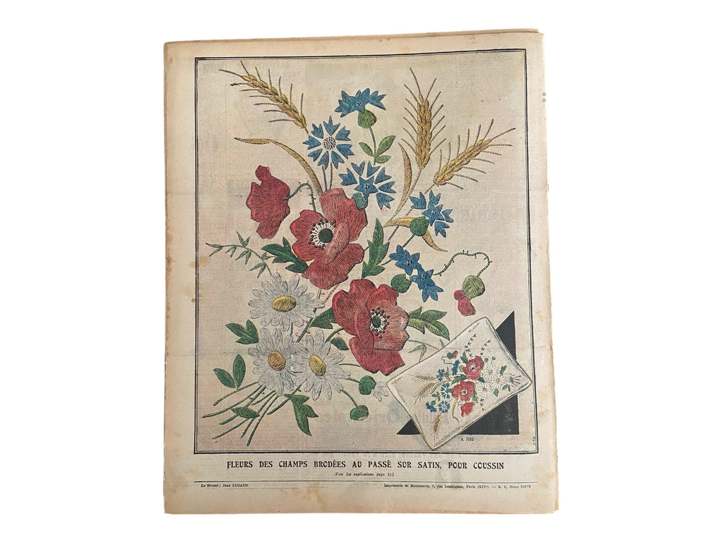 Mon Ouvrage 1 Aout 1935 includes  knitting pattern for the cardigan on the front cover