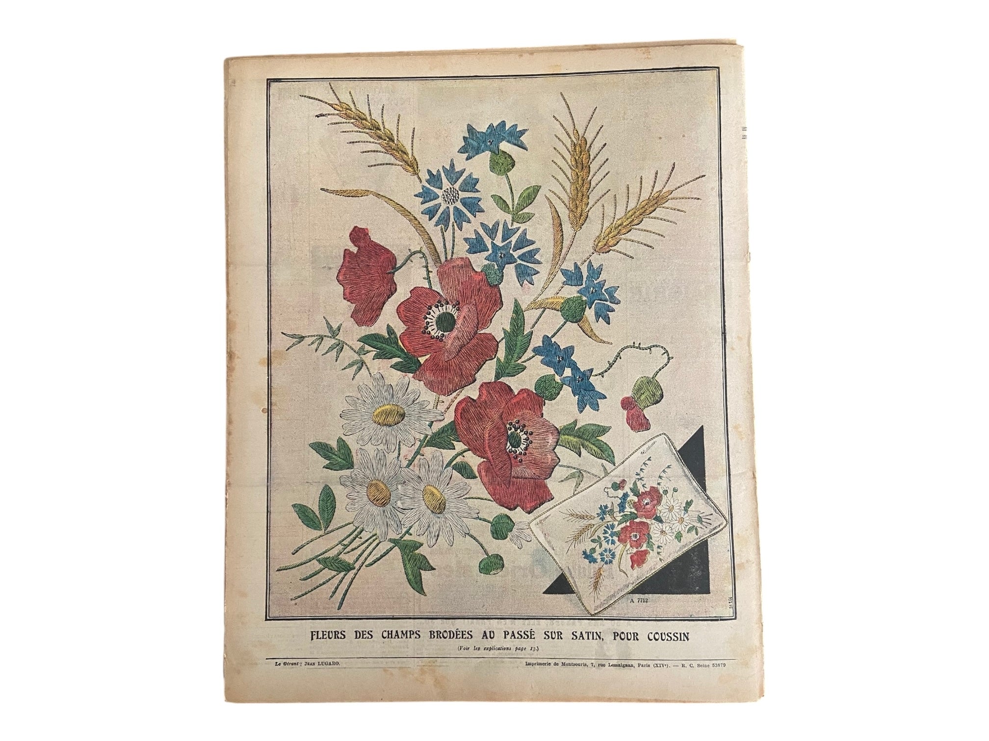 Mon Ouvrage 1 Aout 1935 includes  knitting pattern for the cardigan on the front cover