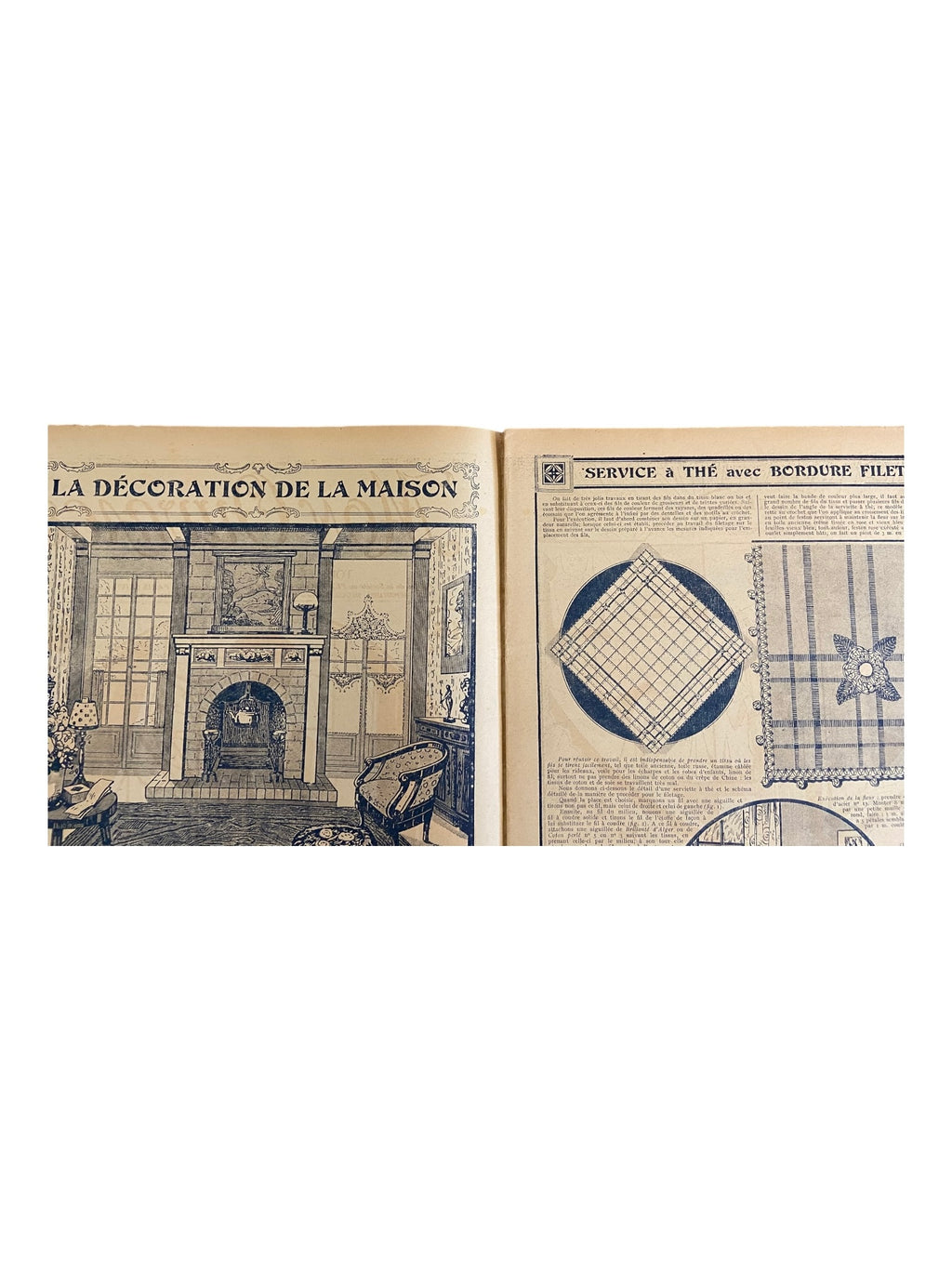 Mon Ouvrage 1 Mars 1929 vintage French craft magazine with knitting pattern for the jacket on the cover
