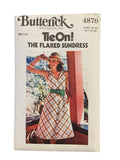 Butterick 4870 vintage 1970s  dress pattern. Bust 34 and 36 inches