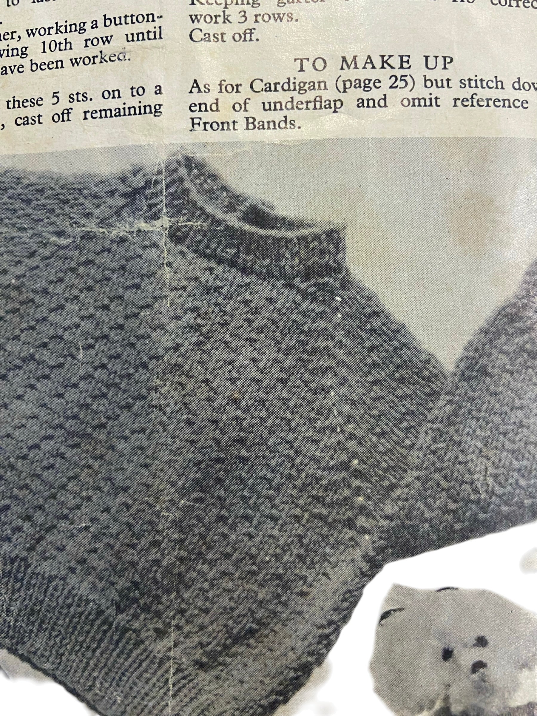 Vintage 1950s or 1960s First Woollies by stitch craft knitting pattern book for babies 6 months and under
