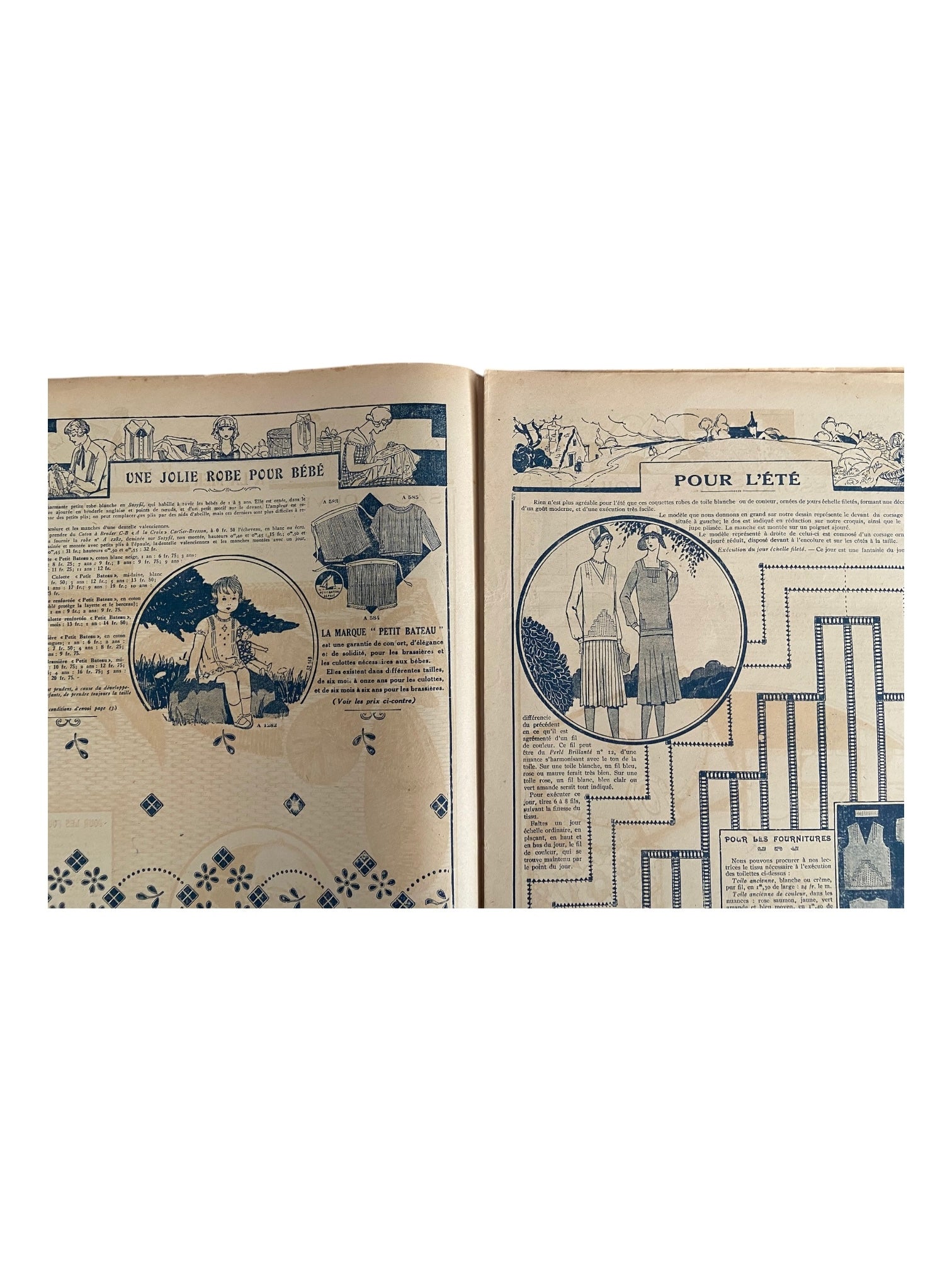 Mon Ouvrage 15 Juillet 1929 includes  knitting pattern for the pullover on the front cover
