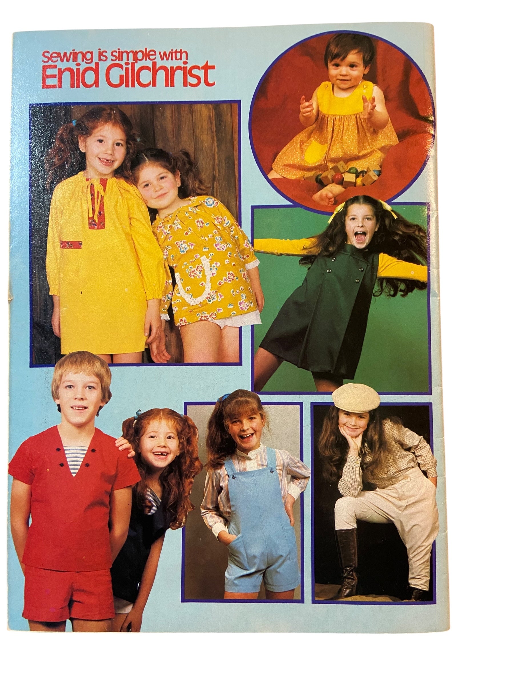 Sewing is Simple with Enid Gilchrist’s children’s garments pattern book 1970s or 1980s, contains many draftable patterns